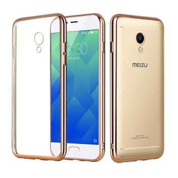 High Elastic Soft TPU Plating Frame Protective Back Case For Meizu M5S