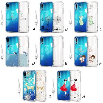 Ultra Thin Transparent Cartoon Soft Silicone Protective Back Case For MEIZU 16S